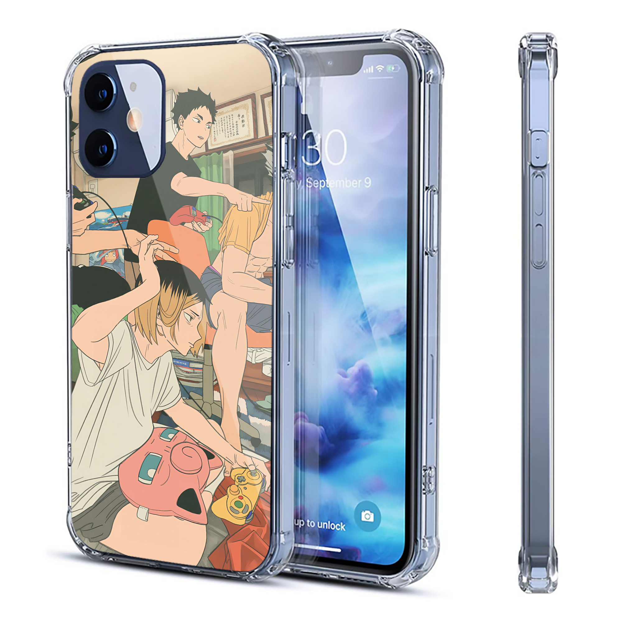 （画像用） ハイキュー!! Haikyu!! 【iPhone 12シリーズ対応】透明スマホケース（クリアソフトケース）
